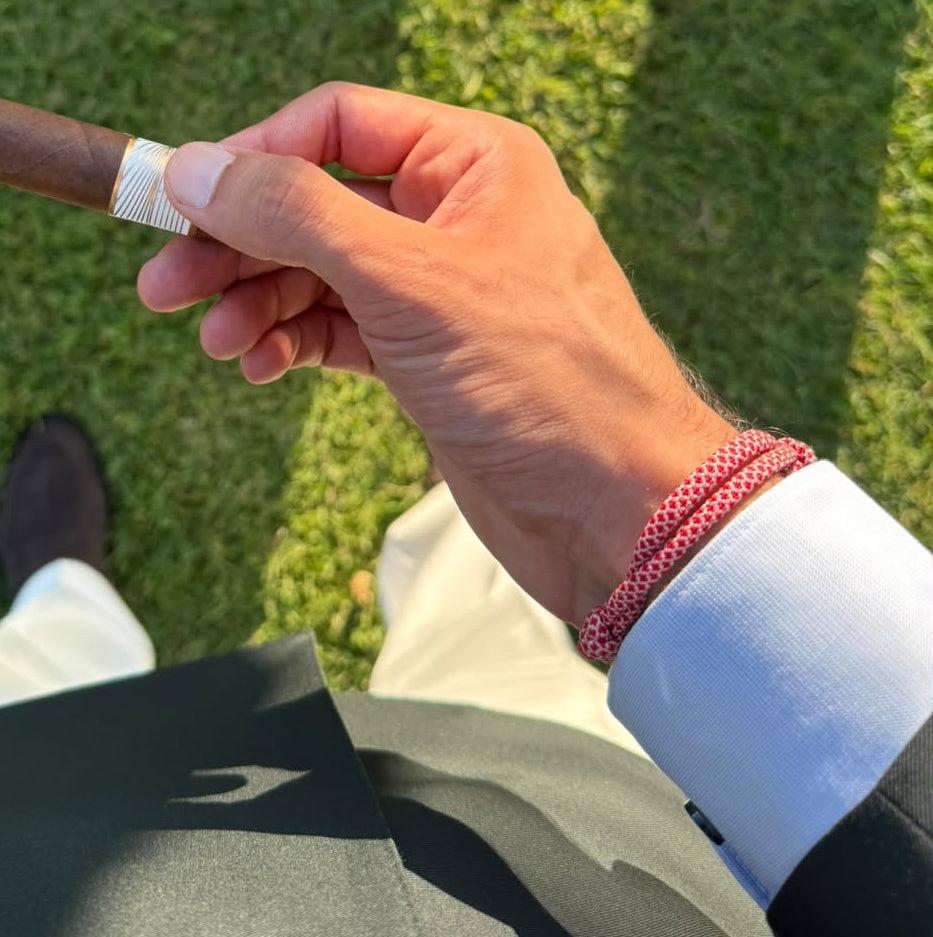 Coral Red 550 Paracord Bracelet